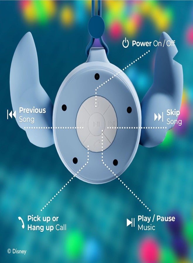 iJOY Disney Lilo and Stitch Bluetooth Shower Speaker with Suction Cup – IPX4 Rated Water Resistant Stitch Speaker for Shower, Baths| Up to 5 HRs Playtime, Built in Controls and Mic for Phone Calls - Image 4